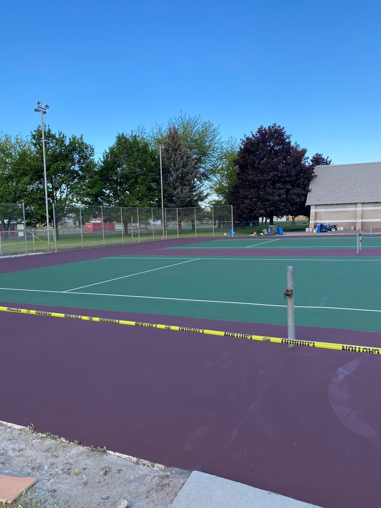 TSD Tennis Courts Resurfaced