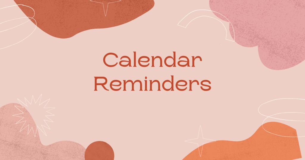 Calendar Reminders